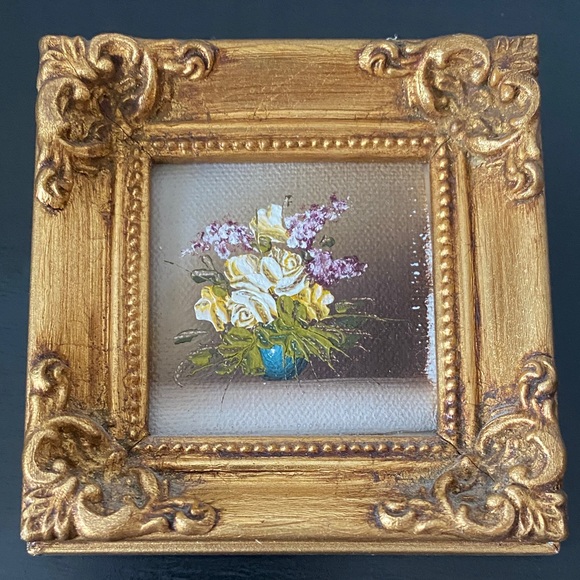 Elegant Gold Framed Floral Art Set - Picture 6 of 6
